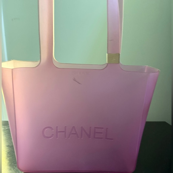 Chanel Logo Jelly Rubber Tote Handbag - Picture 7 of 7